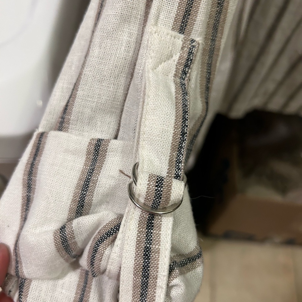 NWT Love Tree linen striped open front blazer - Picture 8 of 8